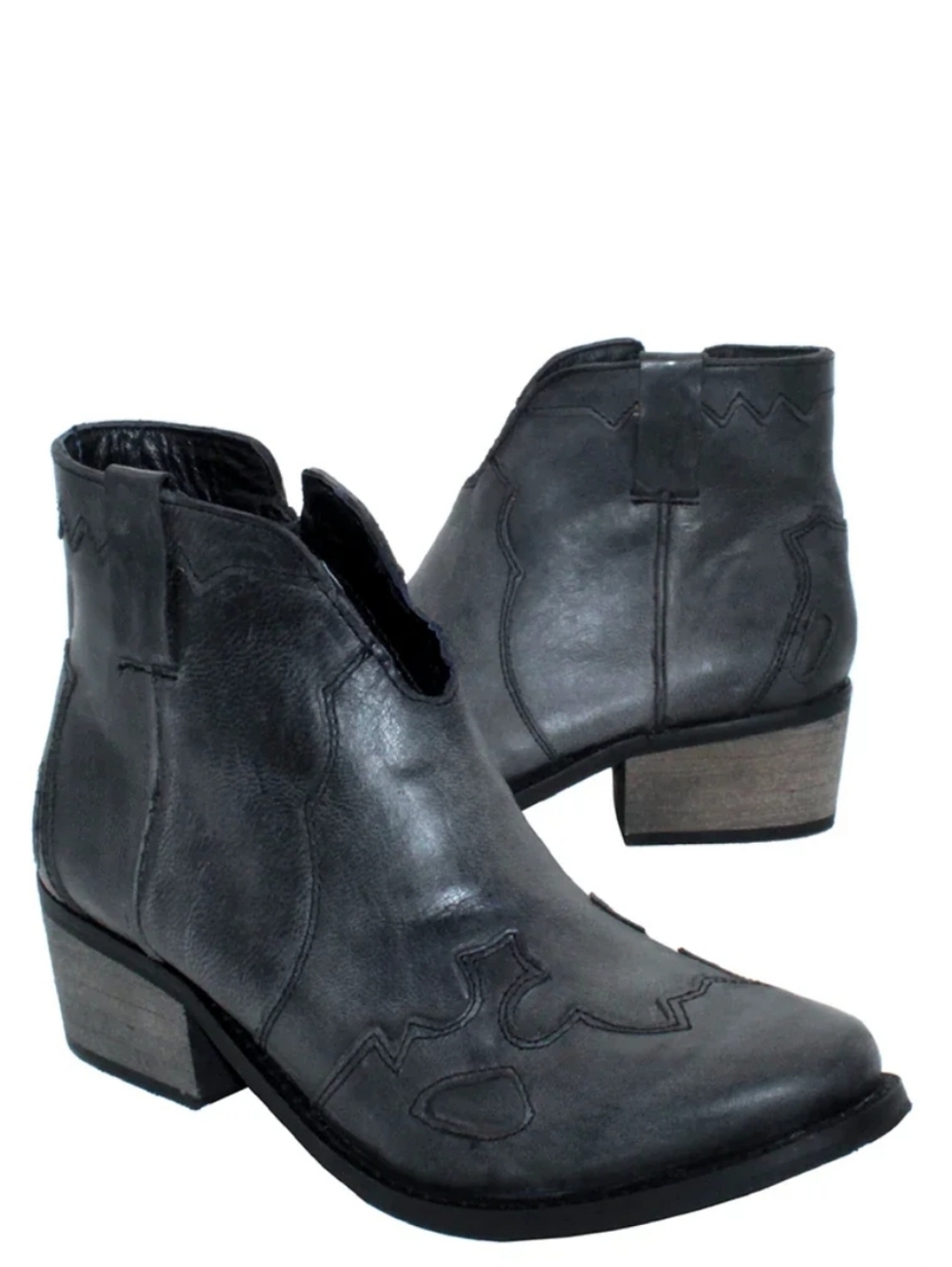 Very Volatile Drexel Western Distressed Ankle Bootie Gray Size 7